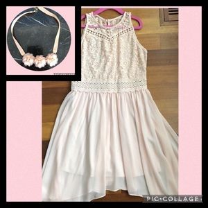 Girl's formal dress & necklace